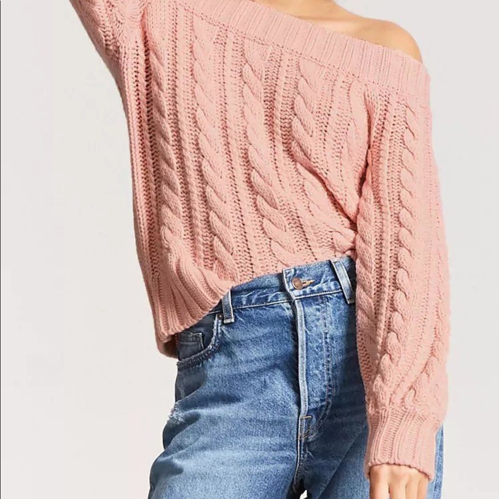 Forever 21 coral off the shoulder top
